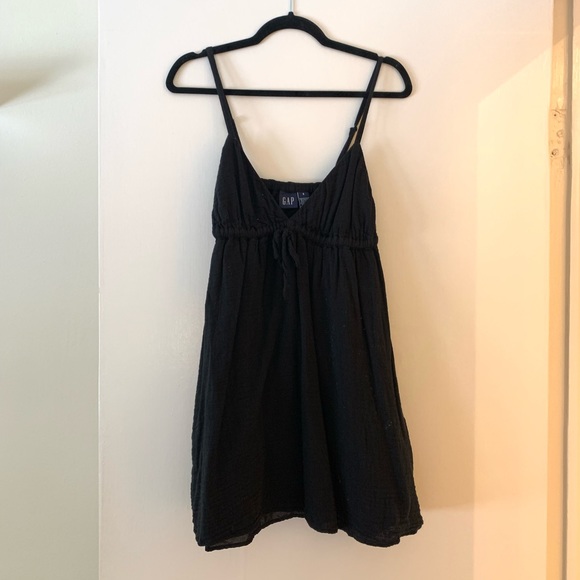 Black tie front mini dress - Picture 3 of 5